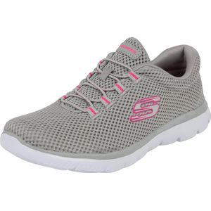 Sportschoenen voor Dames Skechers Mesh Bungee Slip-On Beige