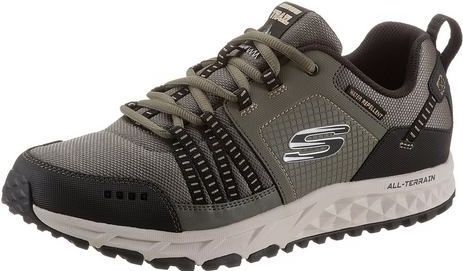 Skechers - Escape Plan - Wandelschoenen - Grijs - Leer - Air-Cooled Memory Foam