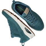 Skechers Uno Stand on Air heren Sneaker, Blauw Leather Mesh Trim, 44 EU
