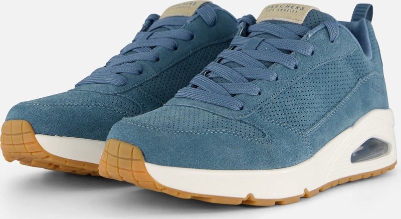 Skechers Uno Stand On Air sneakers blauw Suede - Maat 48,5