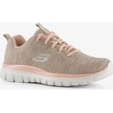 Skechers - Graceful Twisted Fortune - Sneakers - Beige - Mesh/Textiel/Rubber
