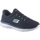 Skechers SUMMITS dames Sneaker, Navy Mesh White Trim, 36 EU