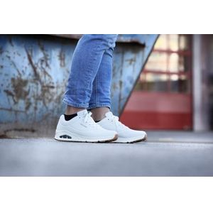 Skechers Uno Heren Sneakers 52458-wht - Kleur Wit - Maat 42.5