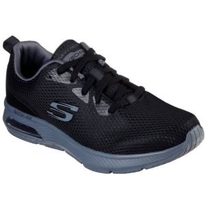 Skechers Dyna-air sneakers voor heren, Black Mesh Charcoal Trim