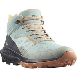 SALOMON Shoes Outpulse Mid GTX W wandelschoenen voor dames, Wrought Iron Ebony Blazing Orange
