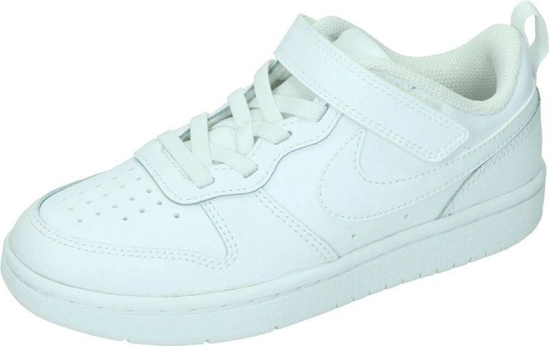 Nike Court Borough Low 2 - Tennisschoenen - Zwart - Leer - Rubberen Buitenzoal
