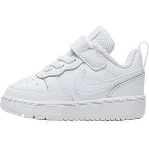 Nike - Court Borough Low 2 - Sneakers - Wit - Leer - Klittenbandsluiting