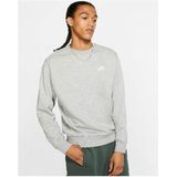 Nike M NSW Club CRW FT Sweatshirt, dk Grey Heather/White, XS heren, dk heidegrijs/wit, XS