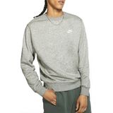 Nike M NSW Club CRW FT Sweatshirt, dk Grey Heather/White, XS heren, dk heidegrijs/wit, XS