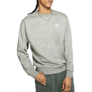 Nike M NSW Club CRW FT Sweatshirt, dk Grey Heather/White, XS heren, dk heidegrijs/wit, XS