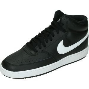 Nike Court Vision Mid Sneaker voor dames, Zwart/Wit, 41 EU