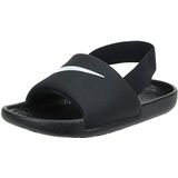 Nike Kawa Slide (TD), uniseks kindersandalen, zwart/wit, 19,5 EU