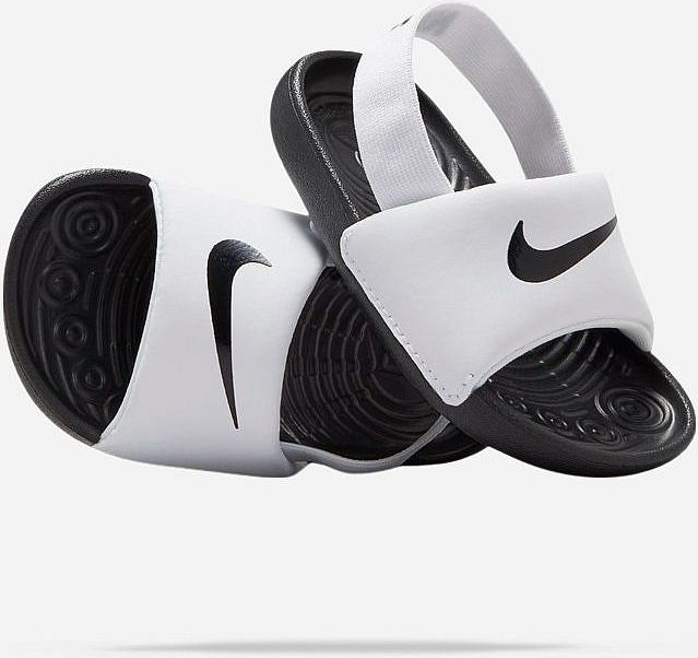 Nike - Kawa - Badslippers - Wit/Zwart - Foam