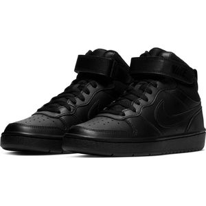 Nike - Court Borough Mid 2 - Sneakers - Zwart - Synthetisch Leder