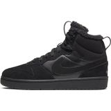 Nike - Court Borough Mid 2 - Sneakers - Zwart - Leer