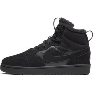 Nike - Court Borough Mid 2 - Sneakers - Zwart - Leer