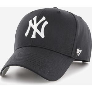 47 Brand MLB New York Yankees Kids Cap B-RAC17CTP-BK, voor een jongen, Zwart, Pet, maat: One size