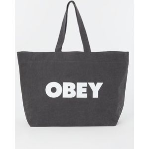 Obey Shopper van denim met logoprint