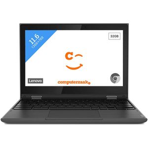 Lenovo 300E MediaTek MT8173C Chromebook 29,5 cm (11.6") Touchscreen HD 4 GB LPDDR3-SDRAM 32 GB eMMC Wi-Fi 5 (802.11ac) ChromeOS Zwart