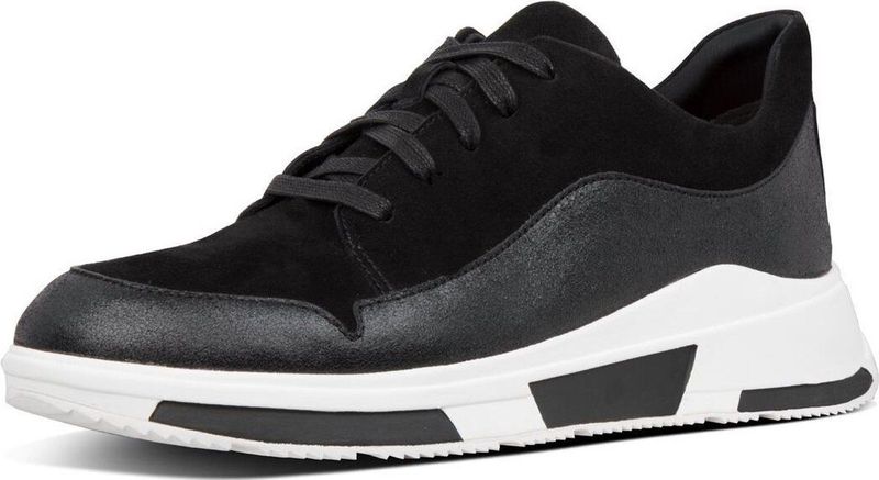 Fitflop - Freya - Sandalen - Zwart - Suède - Met Microwobbleboard Middenzolen