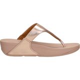 FitFlop Lulu Leather Toepost - Rose Gold - Leer