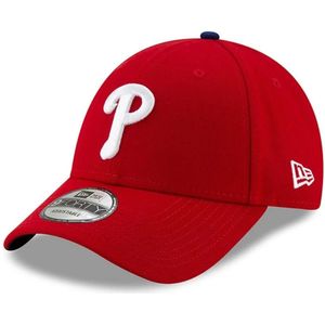 New Era, Accessoires, Heren, Rood, ONE Size, Rode Phillies League Baseball Cap