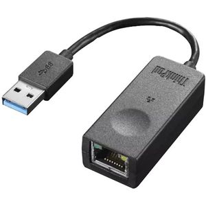 Lenovo 4X90U45346 USB-C-kabeladapter Slim-tip zwart - adapter voor kabel (USB-C, Slim-tip, stekker/bus, 0,018 m, zwart)