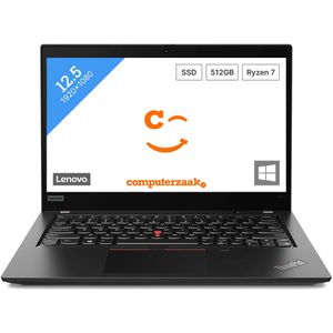 Lenovo ThinkPad X395 - Laptop - 13.3 inch - AMD Ryzen 7 Pro 3700U - 16GB RAM - 512GB SSD