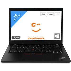 Lenovo ThinkPad L490 Intel® Core™ i5 i5-8265U Laptop 35,6 cm (14") Full HD 8 GB DDR4-SDRAM 256 GB SSD Wi-Fi 5 (802.11ac) Windows 10 Pro Zwart