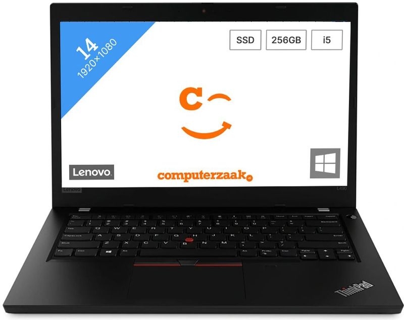 Lenovo ThinkPad L490 Intel® Core™ i5 i5-8265U Laptop 35,6 cm (14") Full HD 8 GB DDR4-SDRAM 256 GB SSD Wi-Fi 5 (802.11ac) Windows 10 Pro Zwart