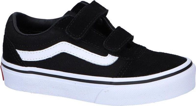Vans Youth Ward V Suede Canvas Sneakers - Black White