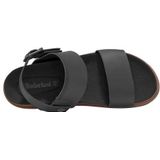 Timberland Amalfi Vibes 2 Band Sandalen voor heren, zwart leer, 40 EU