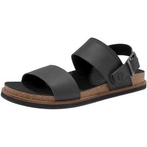 Timberland Amalfi Vibes 2 Band Sandalen voor heren, zwart leer, 40 EU