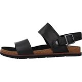 Timberland - Amalfi Vibes 2 Band Sandal - Sandaal - Black Leather - Hoogwaardig Volnerfleer