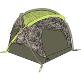 The North Face Homestead Domey 3 Trekkerstent Rose Dawn Lichen Lrg Print-Agave OS