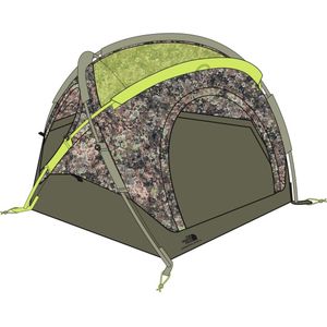 The North Face Homestead Domey 3 Trekkerstent Rose Dawn Lichen Lrg Print-Agave OS