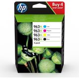 HP Inktcartridge 963XL (3YP35AE) 4-kleuren Multipack Hoge capaciteit
