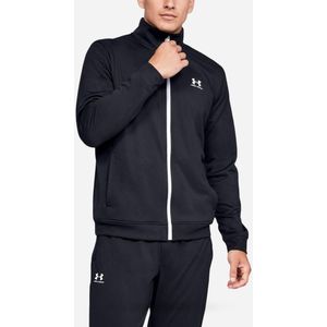 Under Armour SPORTSTYLE TRICOT JACKET Heren Sportshirt - Zwart - Maat XXL