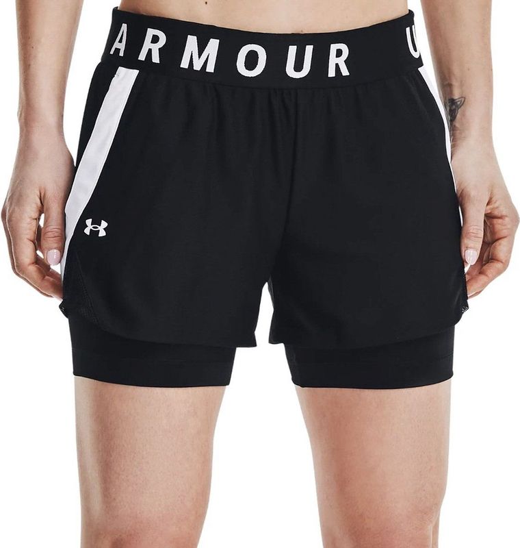Under Armour Play Up 2-in-1 Shorts Dames Sportbroek - Zwart