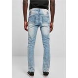 Southpole - Stretch Signature Denim Broek rechte pijpen/32 inch - Blauw/Blauw