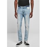 Southpole - Stretch Signature Denim Broek rechte pijpen/32 inch - Blauw/Blauw