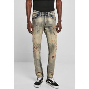 Southpole - Stretch Signature Denim Broek rechte pijpen/32 inch - Beige