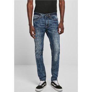 Southpole - Stretch Signature Denim Broek rechte pijpen/30 inch - Blauw/Blauw