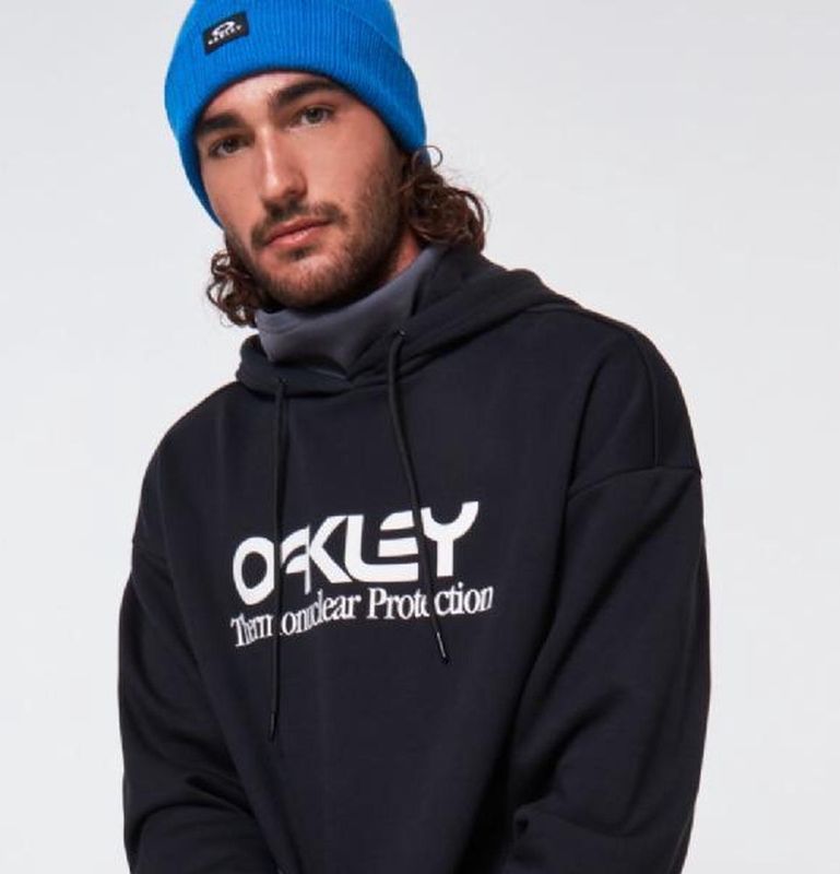 Oakley - Hoodie - Zwart/Wit - Katoen - DWR Behandeling