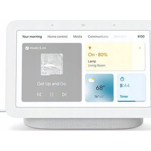Google Nest Hub 2 Gen (lichtgrijs) (Google Assistent), Slimme luidsprekers, Grijs