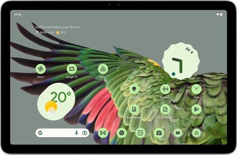 Google Pixel Tablet Android-tablet met 11 inch display en extra lange batterijduur, 8 GB RAM, 256 GB geheugen, Hazel