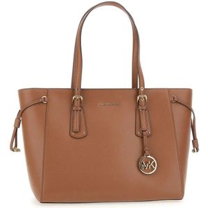 Michael Kors Dames Shoppers Md Mf Tz Tote Dames Handtas/Schoudertas - Cognac