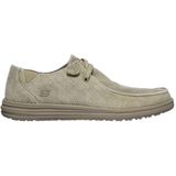 Skechersvoor mannen. 66387 Melson Mocassins bruin (40), Stof, Plat, Veters, Casual