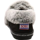 Skechers - Bob's Too Cozy - Pantoffel - Zwart - Textiel - Faux Fur