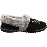 Skechers - Bob's Too Cozy - Pantoffel - Zwart - Textiel - Faux Fur